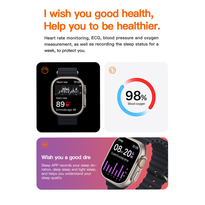 T800 Smartwatch 1.99 inch / الساعة الذكية T800 مقاس 1.99 بوصة